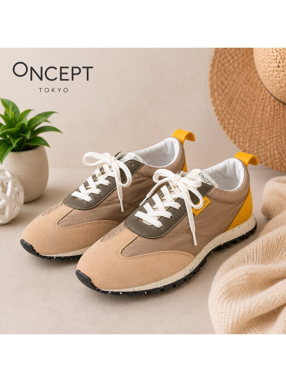 ONCEPT Tokyo Thunder Mountain Sneakers Size 9 Sustainable Travel Shoe Athleisure